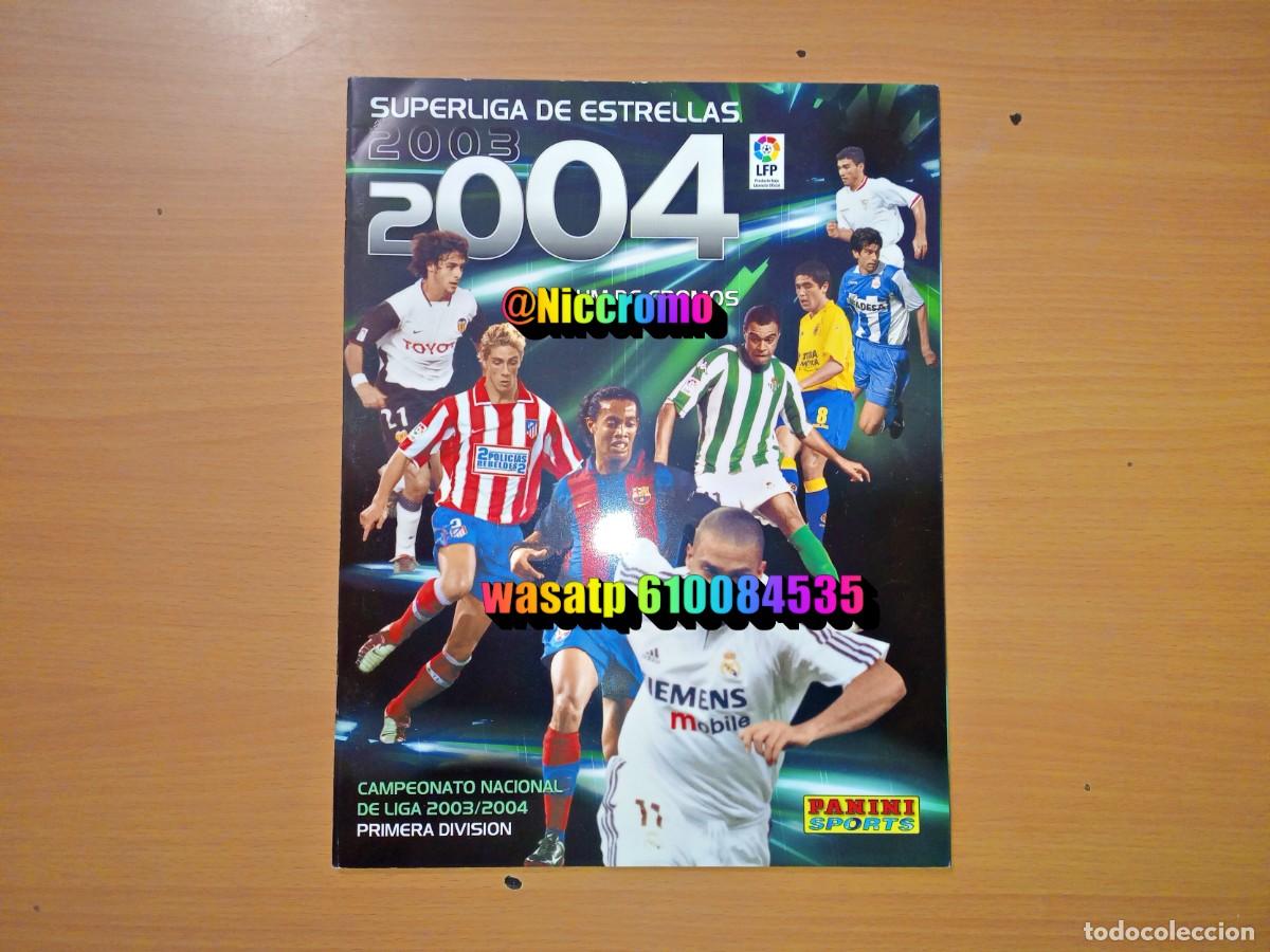Coleccionismo &aacute;lbumes: album vacio plancha 03 04 campeonato super liga 2003 2004 panini muy buen estado niccromo