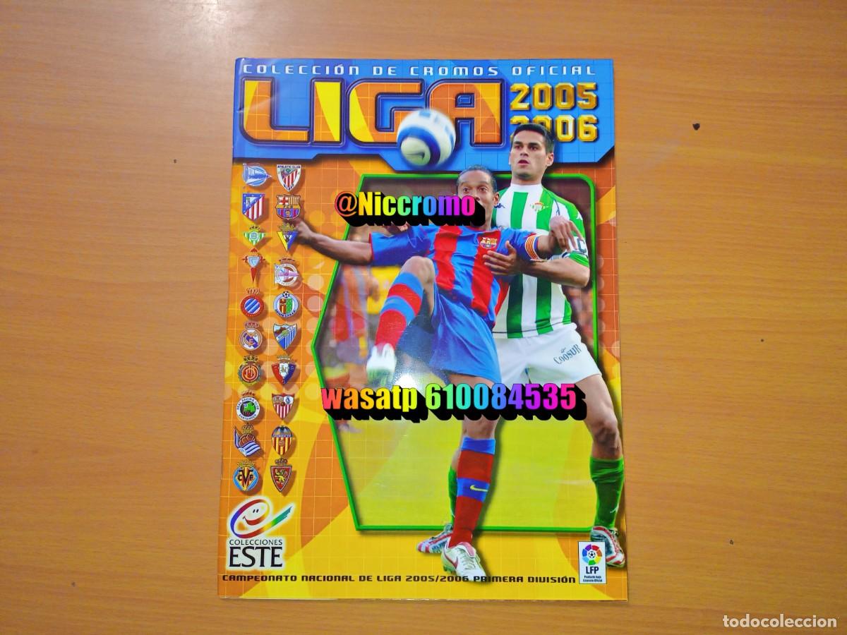 Coleccionismo &aacute;lbumes: album vacio plancha 2005 2006 liga futbol ed este 05 06 panini muy buen estado niccromo