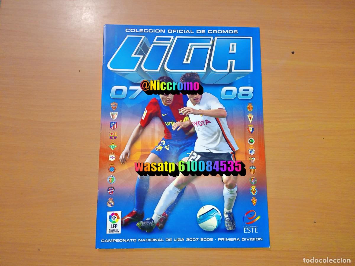 Coleccionismo &aacute;lbumes: album vacio plancha 2007 2008 liga futbol ed este 07 08 panini muy buen estado niccromo