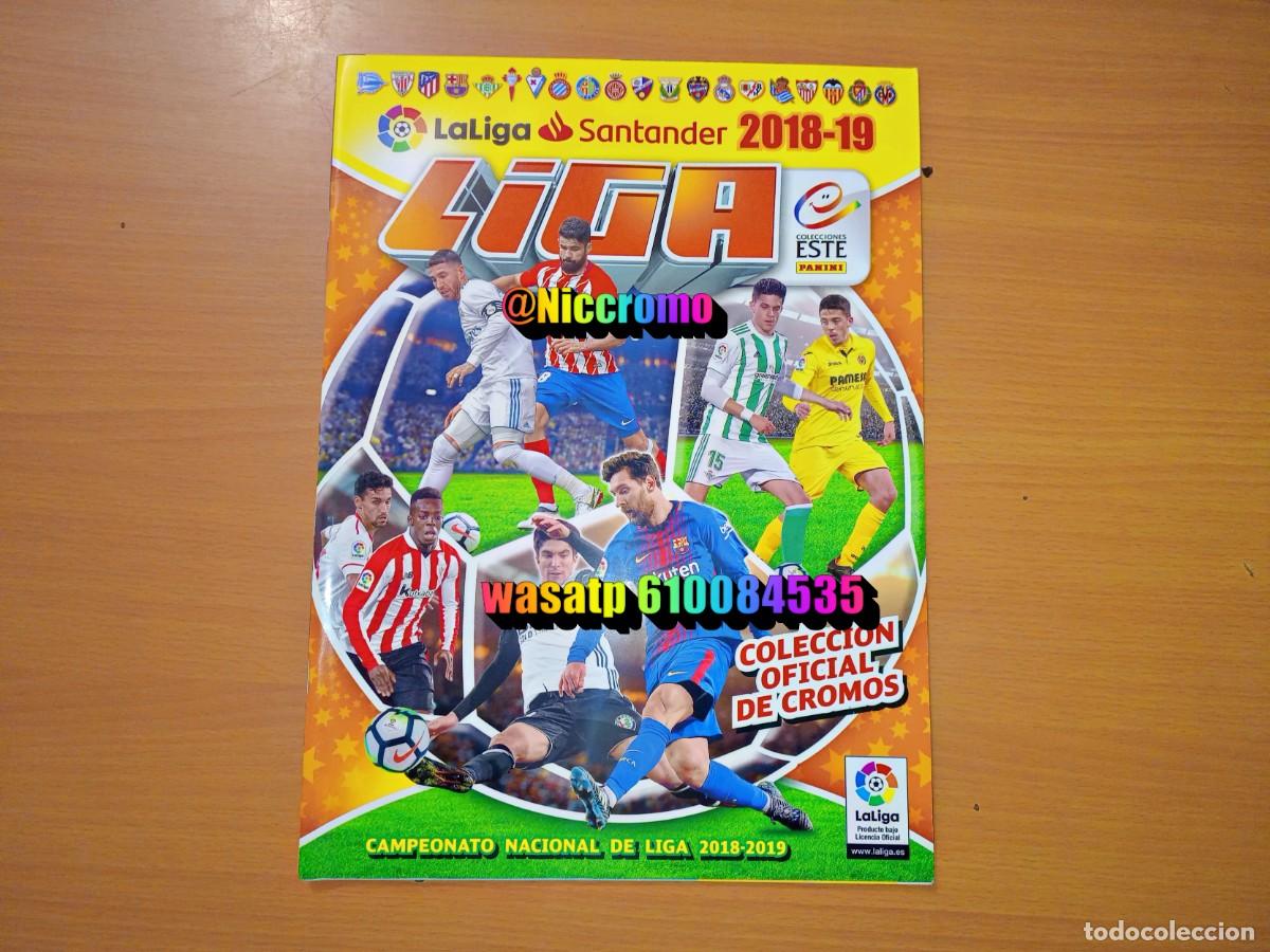 Coleccionismo &aacute;lbumes: album vacio plancha 2018 2019 liga futbol ed este 18 19 panini muy buen estado niccromo