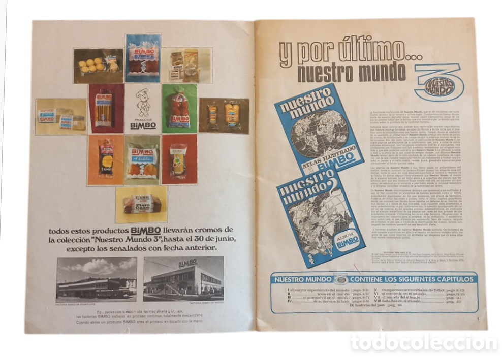 Coleccionismo &aacute;lbumes: NUESTRO MUNDO ALBUM 3. FALTA 1 SOLO CROMO