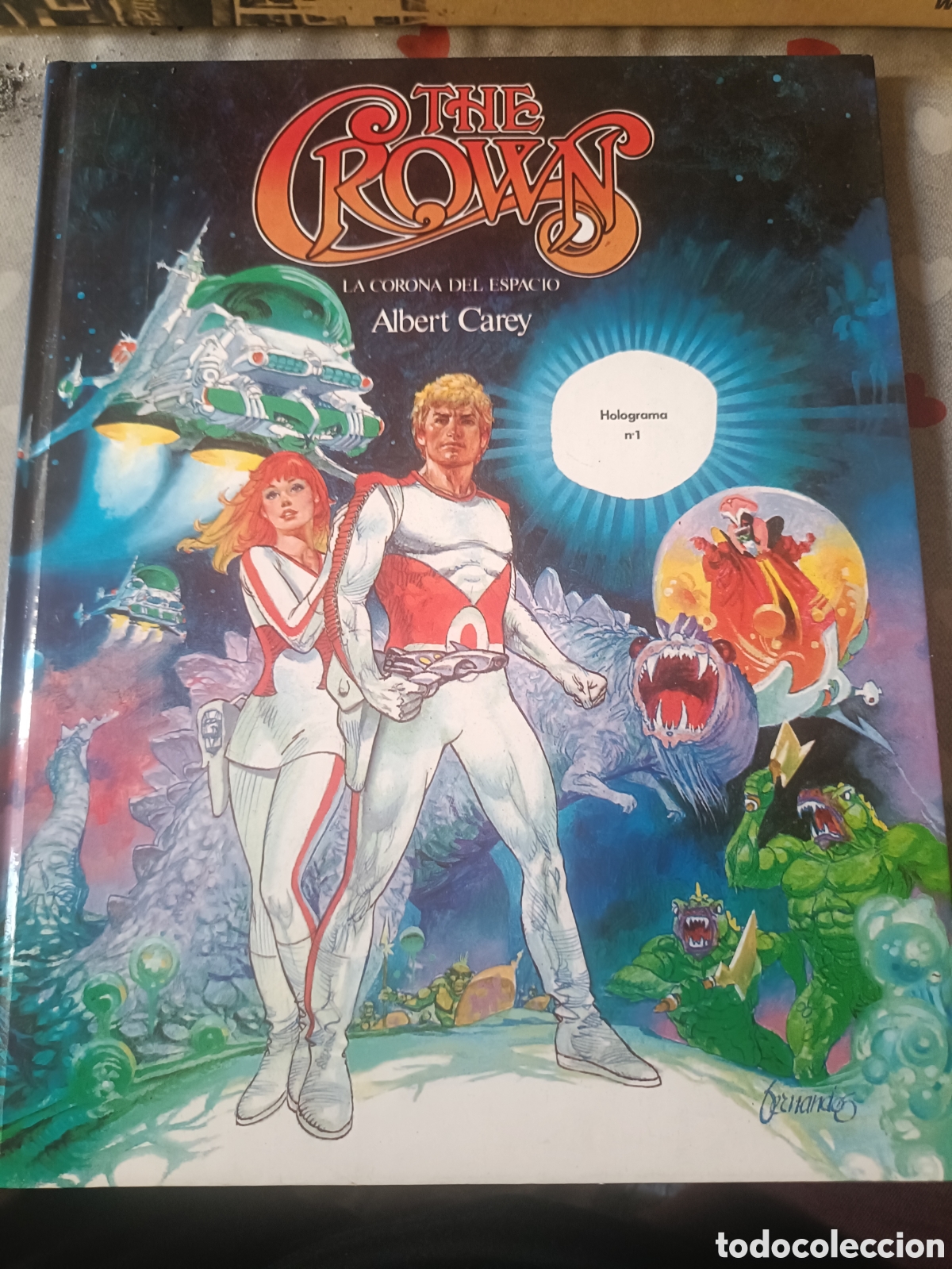 Coleccionismo &aacute;lbumes: &Aacute;lbum de Hologramas T'he Crown con hija explicativas de que es un holograma