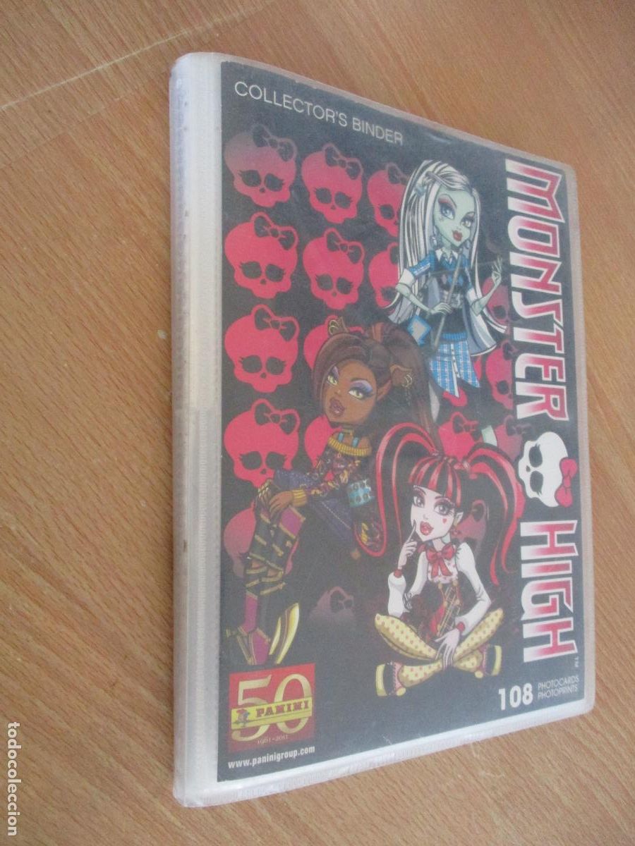 Coleccionismo &aacute;lbumes: PANINI.- MONSTER HIGH.- COLLECTOR&acute;S BINDER. CON 90 PHOTOCARDS