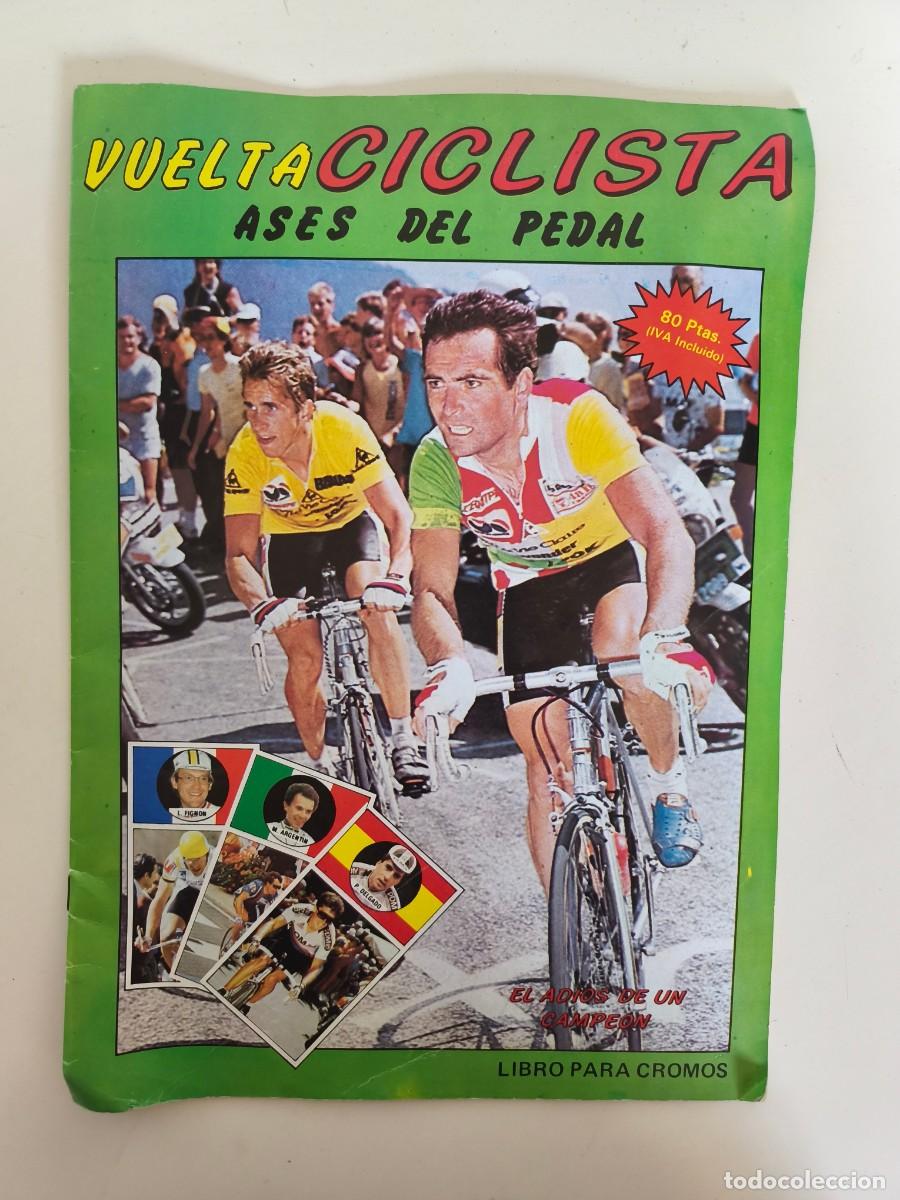 Coleccionismo &aacute;lbumes: &Aacute;lbum Vuelta ciclista &ndash; Ases del Pedal, de Ediciones J. Merchante, 1987