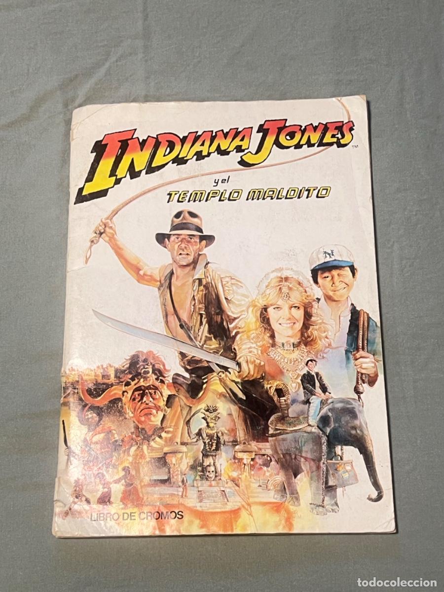 Coleccionismo &aacute;lbumes: Antiguo &aacute;lbum de INDIANA JONES y el TEMPLO MALDITO con 157 cromos