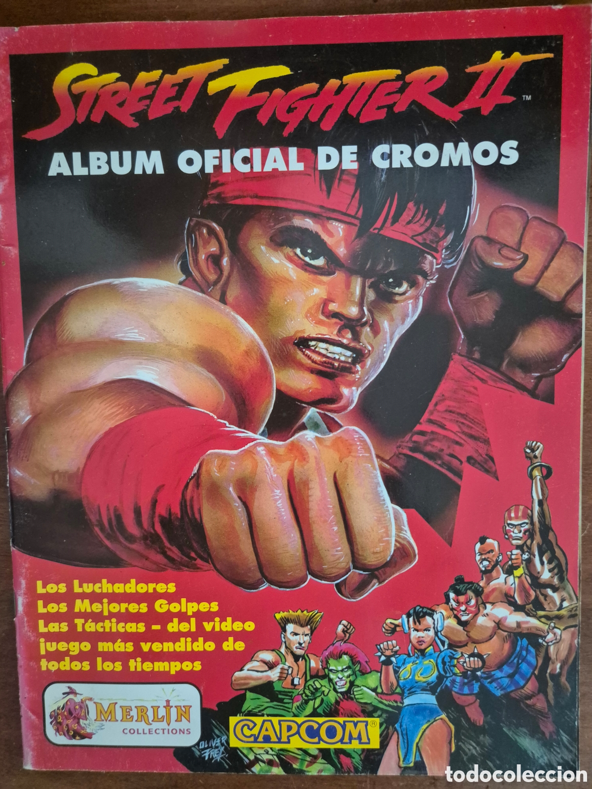 Coleccionismo &aacute;lbumes: STREET FIGHTER II MERLIN VACIO
