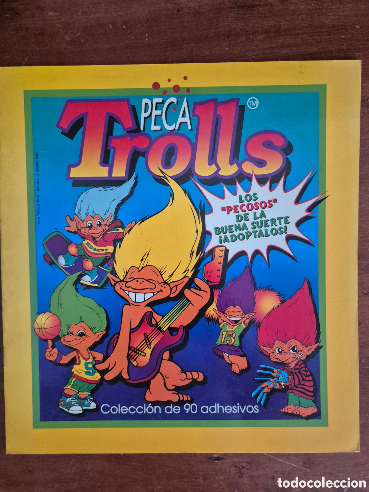 Coleccionismo &aacute;lbumes: ALBUM PECA TROLLS VACIO PLANCHA