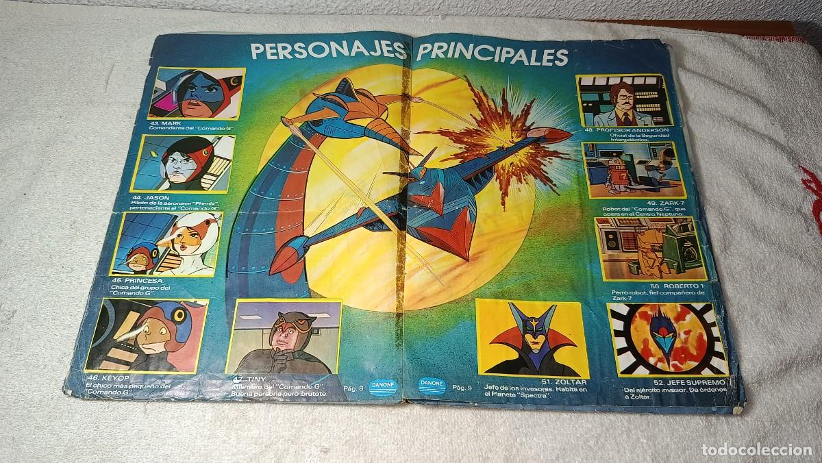 Coleccionismo &aacute;lbumes: ANTIGUO ALBUM DE CROMOS COMANDO G LA BATALLA DE LOS PLANETAS PROMOCIONAL DE DANONE A&Ntilde;OS 70