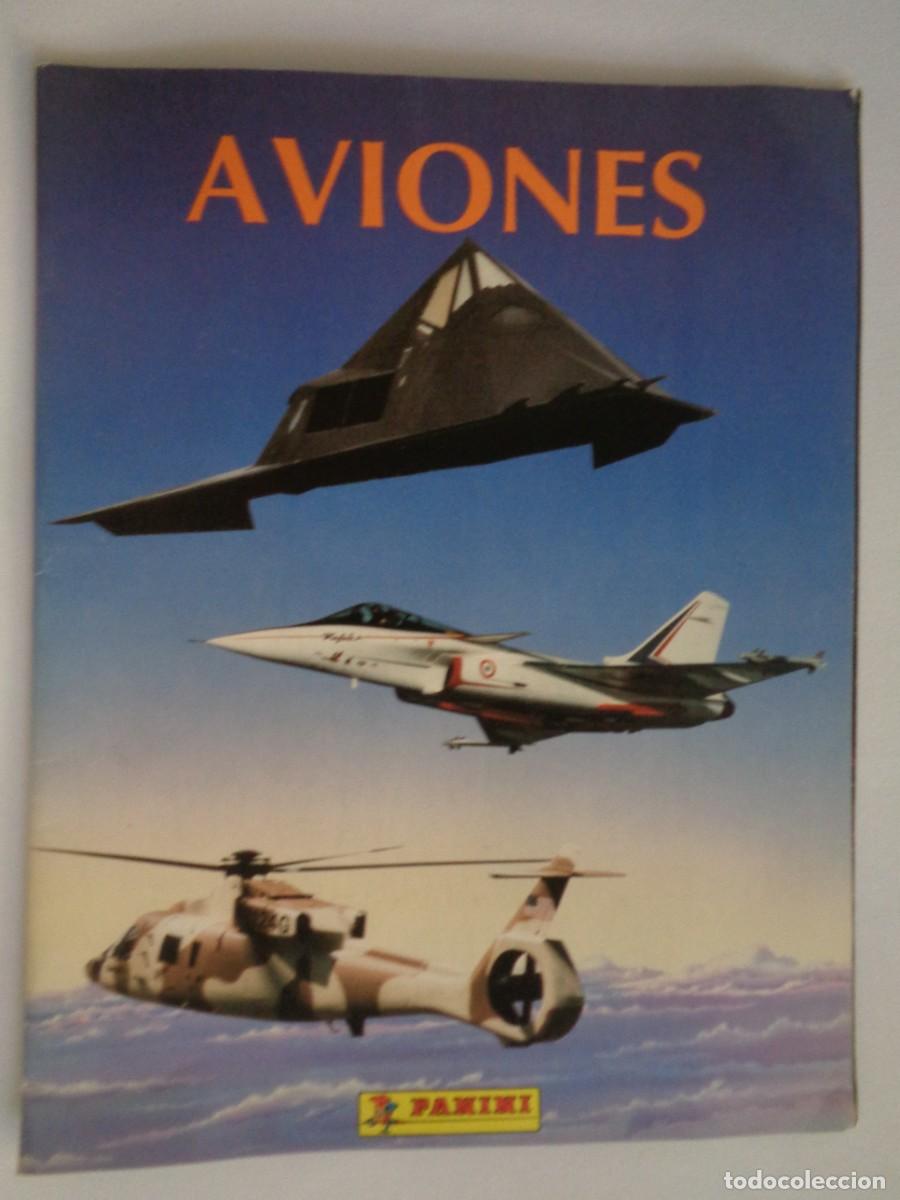 Coleccionismo &aacute;lbumes: ALBUM DE PEGATINAS COLECCION &uml; AVIONES &uml; DE PANINI , A&Ntilde;OS 90. CON 83 CROMOS PEGADOS