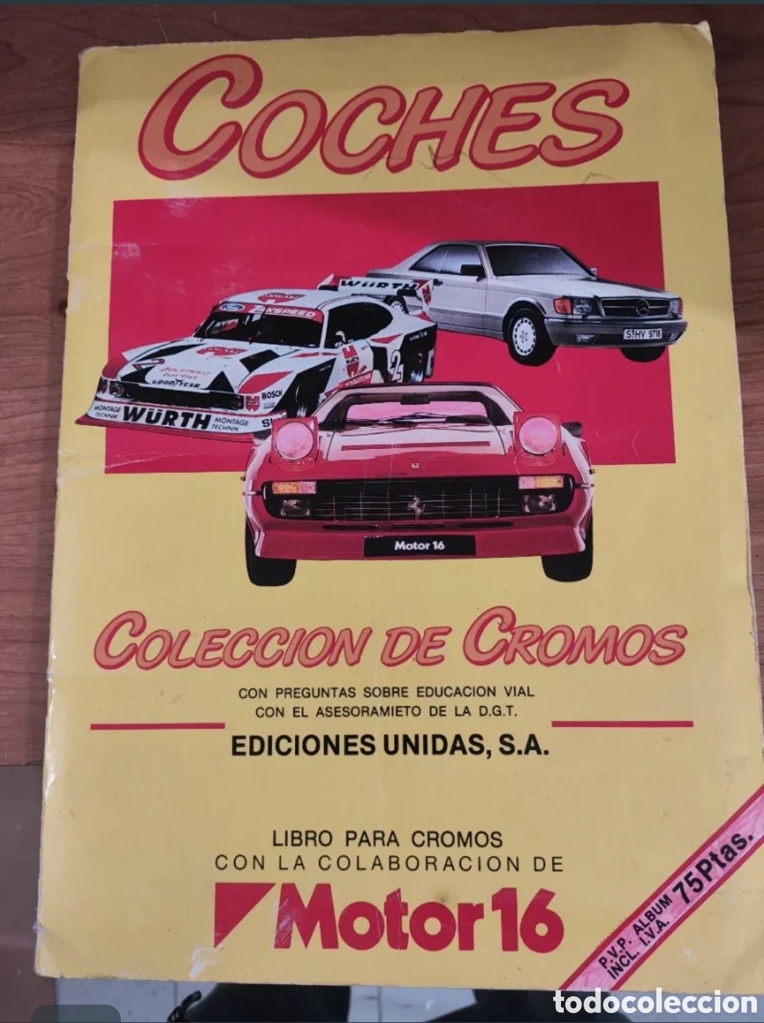 Coleccionismo &aacute;lbumes: Colecci&oacute;n Cromos Coches Motor 16