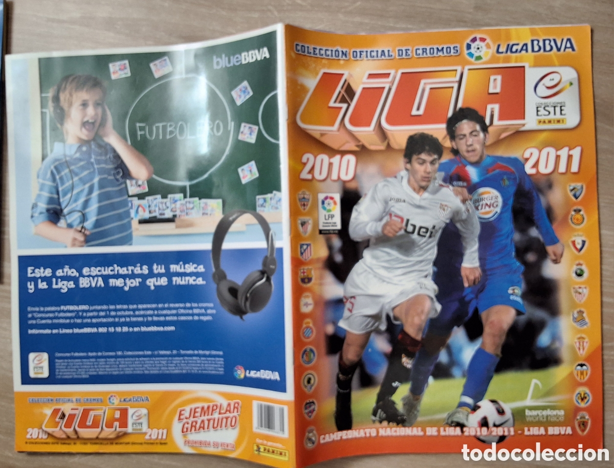 Coleccionismo &aacute;lbumes: Album cromos futbol temporada (10-11) 2010-2011 incompleto edita Este/panini