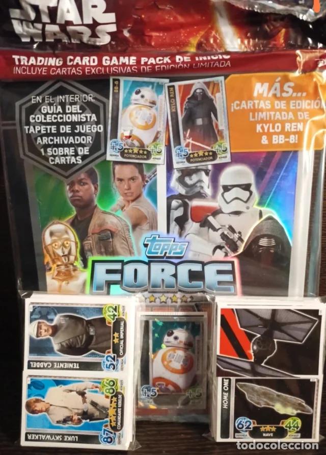 Coleccionismo &aacute;lbumes: 160 cromos Star Wars Force Attax+ archivador Ed Espa&ntilde;ol