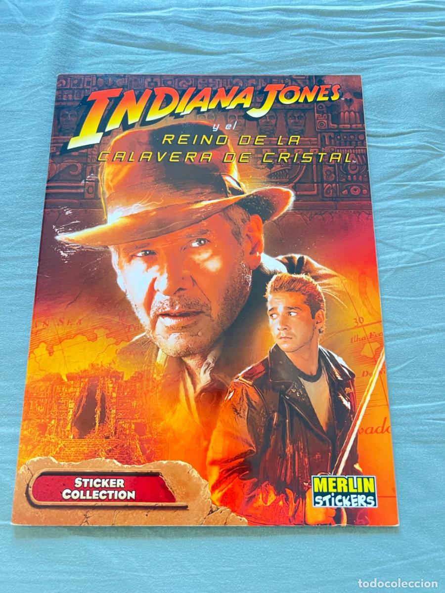 Coleccionismo &aacute;lbumes: &Aacute;lbum de cromos INDIANA JONES STICKERS MERL&Iacute;N con 43 cromos