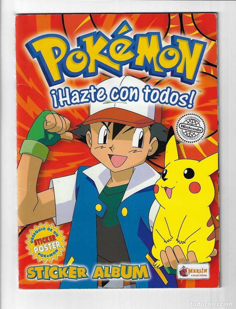 Collectable Incomplete Albums: &Aacute;lbum de cromos. Merl&iacute;n stickers. Pok&eacute;mon. Hazte con todos. Incompleto. Faltan 52 cromos.