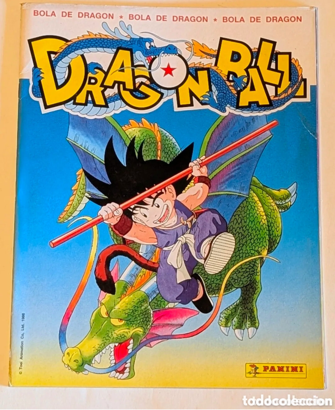 Coleccionismo &aacute;lbumes: Dragon Ball Album cromos plancha. Vac&iacute;o. Panini. 1986. Bola de Dragon. Dragon Ball Z. Bola de Drac