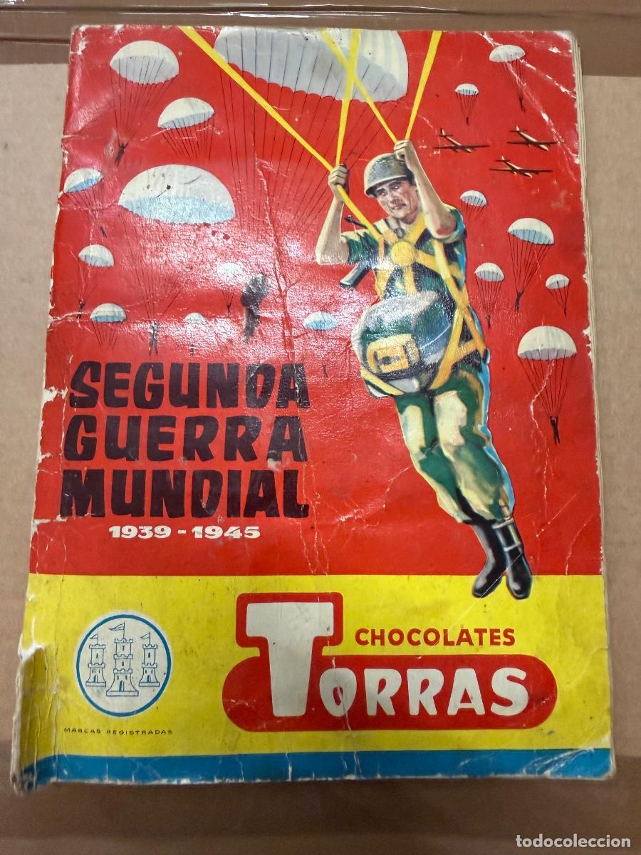 Coleccionismo &aacute;lbumes: SEGUNDA GUERRA MUNDIAL. De Chocolates Torras. Antiguo album de cromos. Todo fotografiado