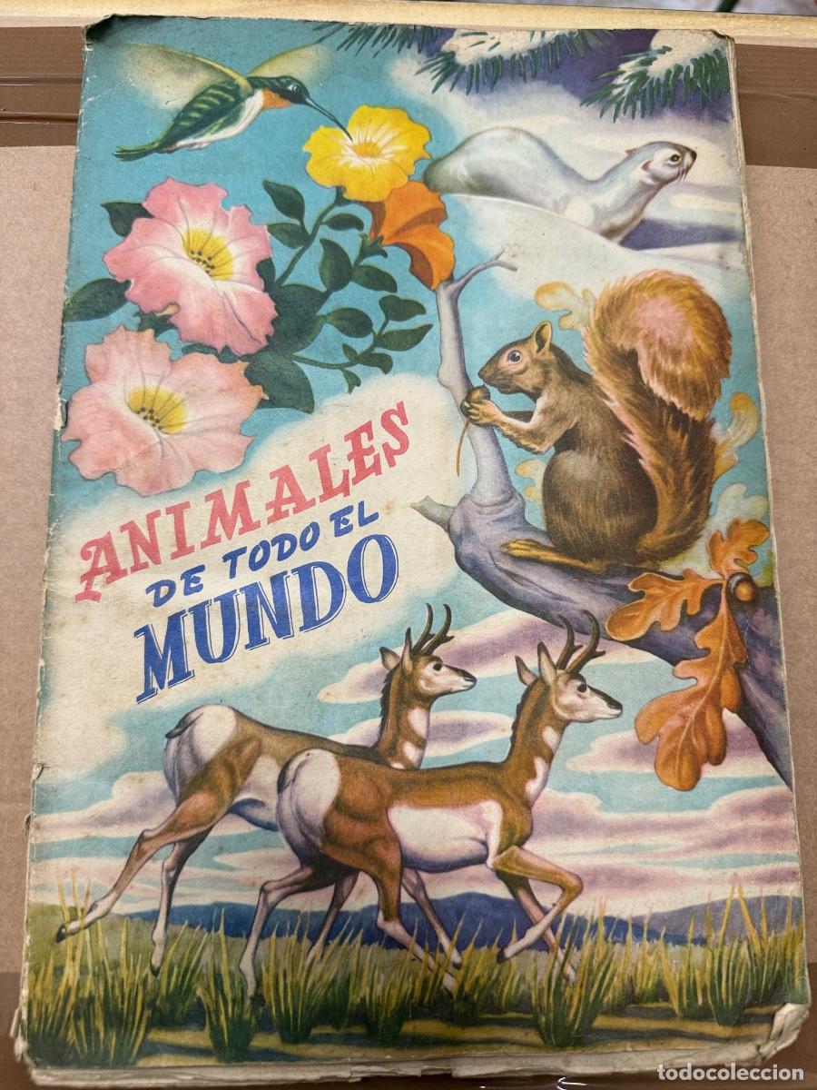 Coleccionismo &aacute;lbumes: ANIMALES DE TODO EL MUNDO. De Fher. Antiguo album de cromos. Todo fotografiado