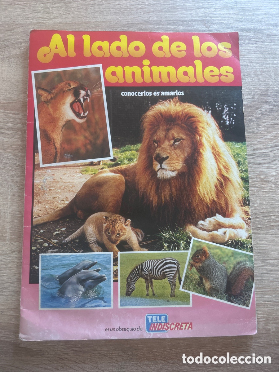 Coleccionismo &aacute;lbumes: &Aacute;lbum incompleto al lado de los animales obsequio de tele indiscreta