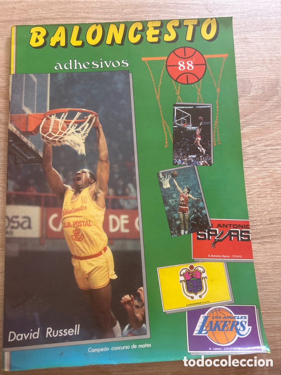 Coleccionismo &aacute;lbumes: &Aacute;lbum de cromos baloncesto 88 incompleto