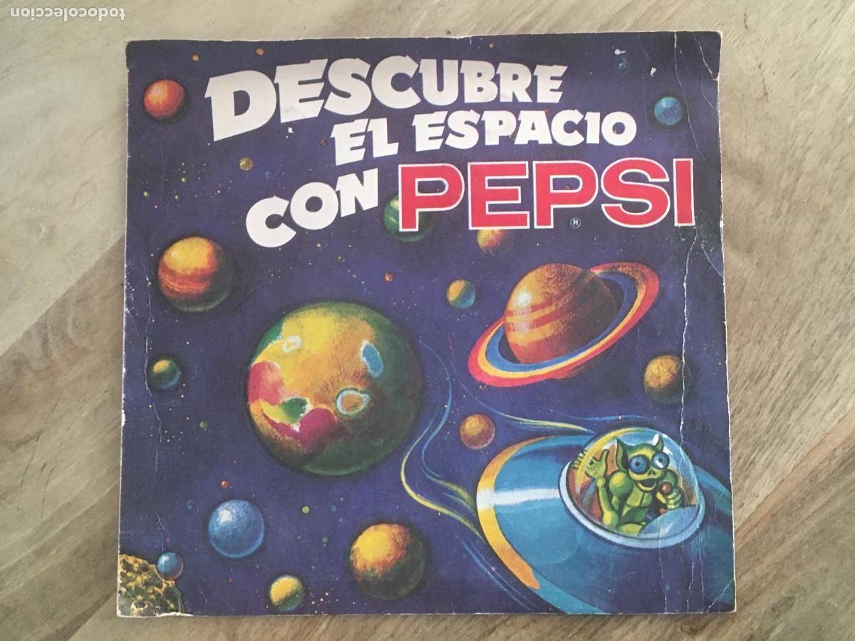 Coleccionismo &aacute;lbumes: descubre el espacio con pepsi album de cromos incompleto solo faltan 2 cromos