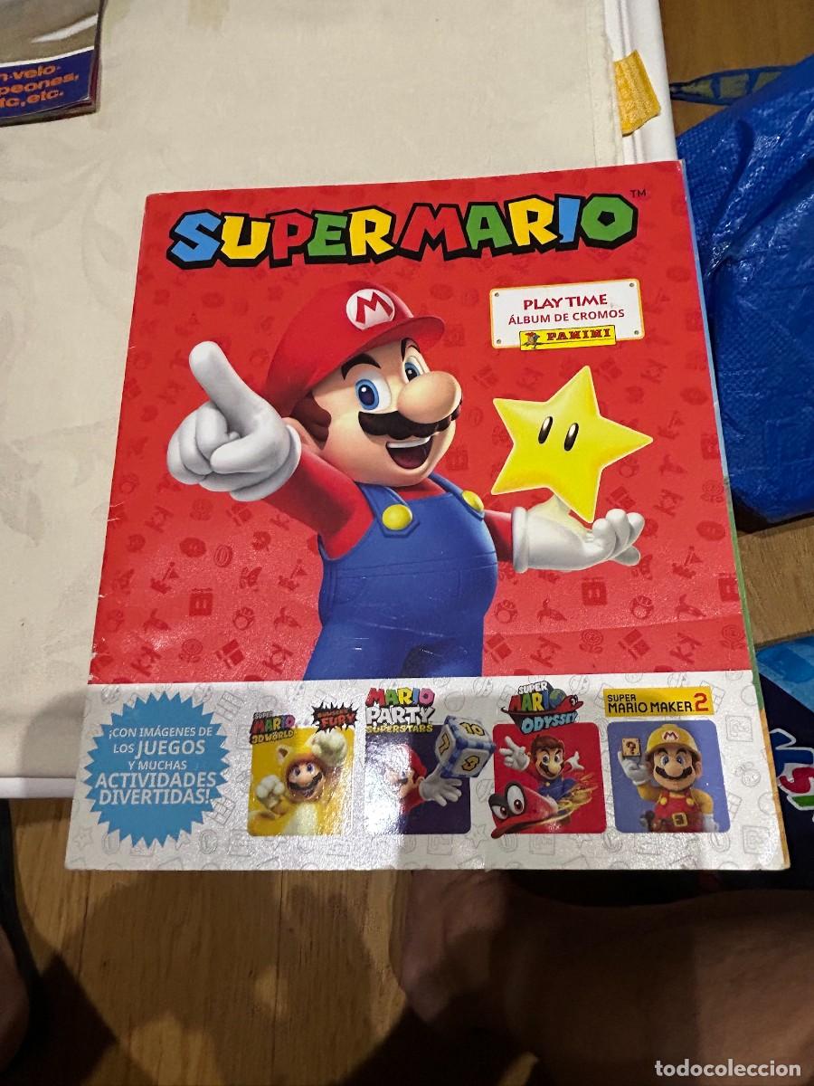 Coleccionismo &aacute;lbumes: SUPER MARIO SUPERMARIO ALBUM PANINI CON APRO. 130 CROMOS BUEN ESTADO