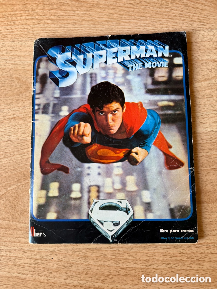 Coleccionismo &aacute;lbumes: superman fher album de cromos buen estado