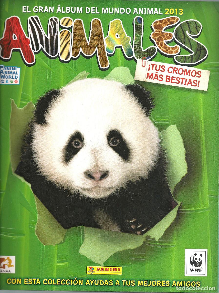 Coleccionismo &aacute;lbumes: ALBUM VACIO PLANCHA ANIMALES - EL GRAN ALBUM DEL MUNDO ANIMAL 2013 - PANINI CON 6 CROMOS REGALO
