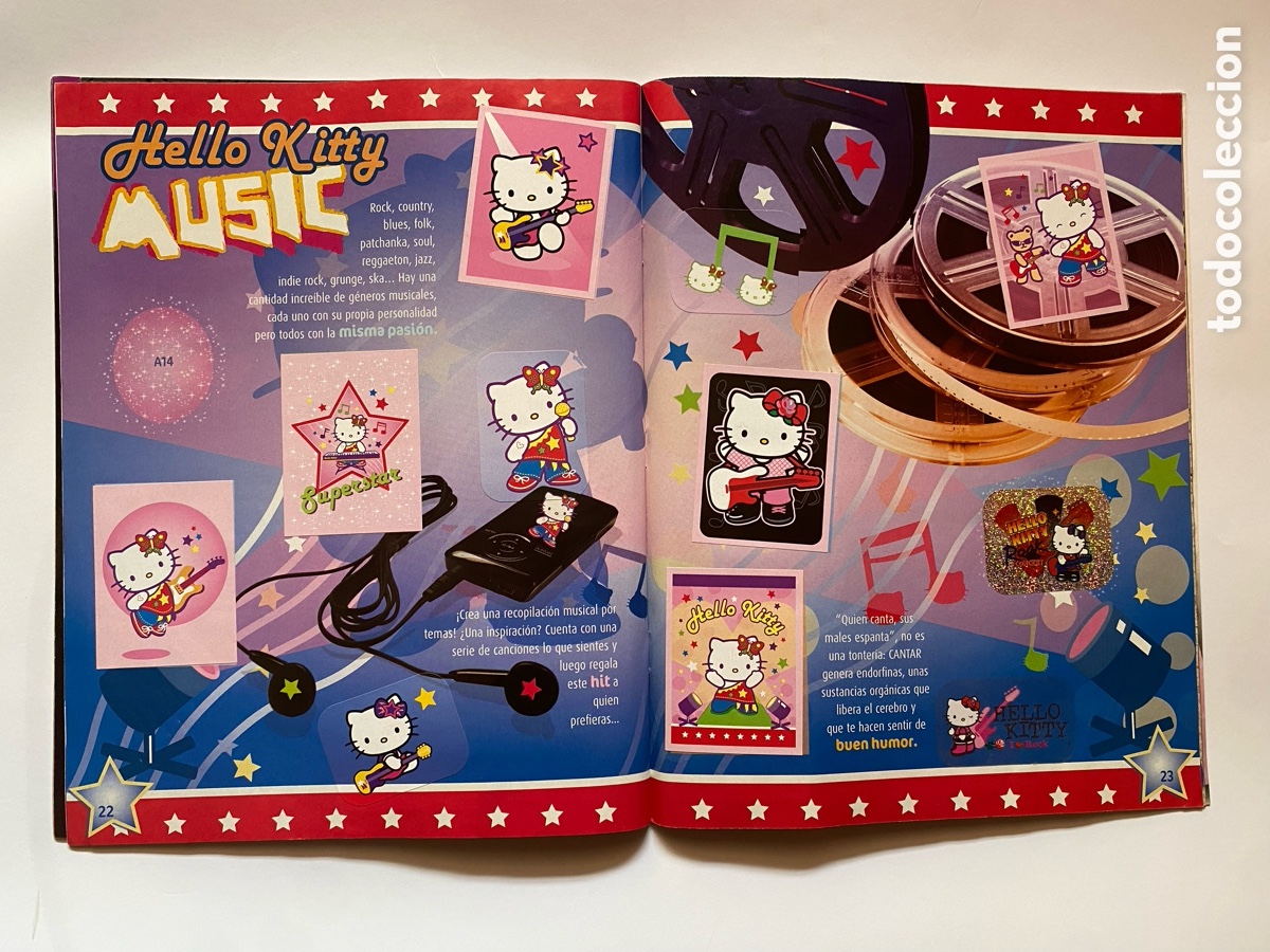 Coleccionismo &aacute;lbumes: &Aacute;lbum de cromos Hello Kitty Superstar - Foto 2