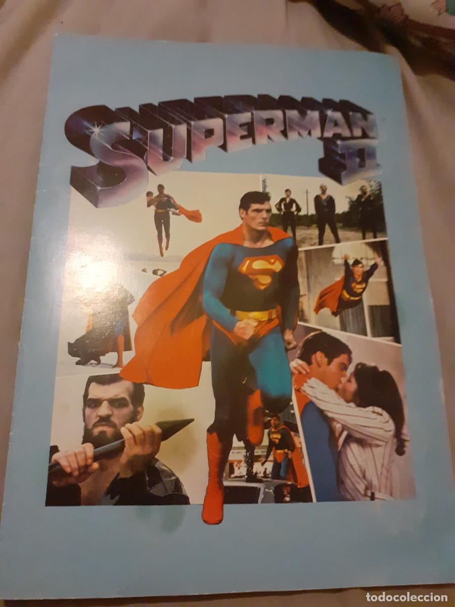 Coleccionismo &aacute;lbumes: Album chapas cocacola superman II Incompleto muy raro verlo faltan 7 cromos