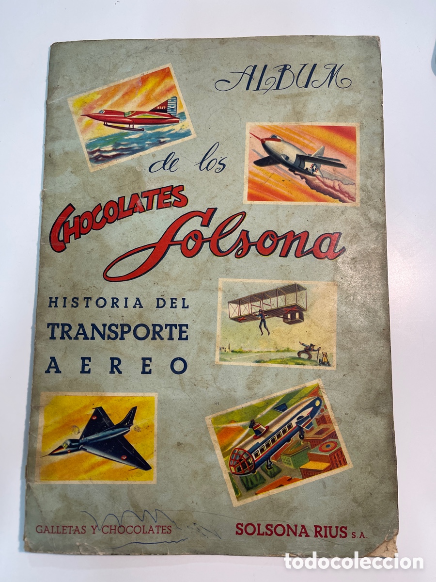 Sammeln Sammelalben: ALBUM CHOCOLATES SOLSONA-HISTORIA DEL TRANSPORTE AEREO-EDITORIAL FHER