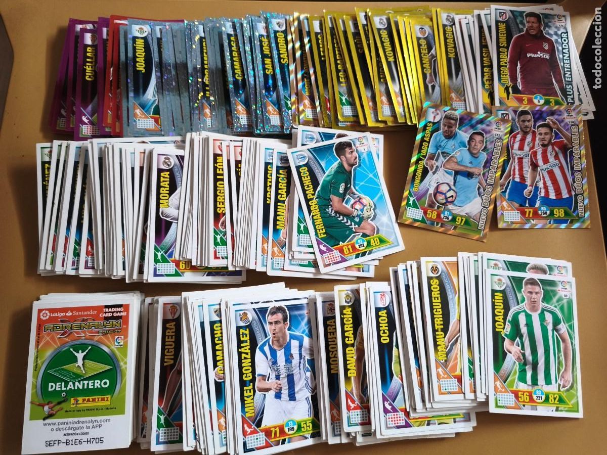 Coleccionismo &aacute;lbumes: adrenalyn 2016 17, contiene 242 cromos