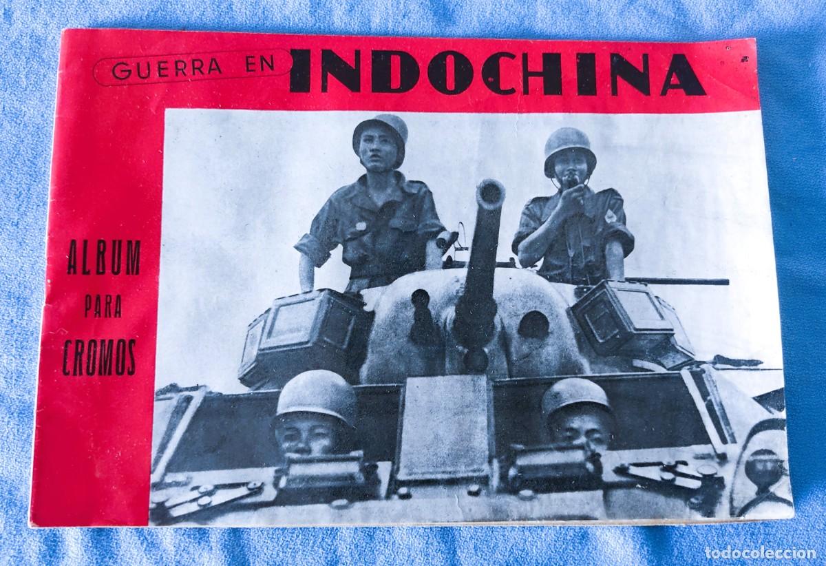 Coleccionismo &aacute;lbumes: ALBUM PARA CROMOS GUERRA EN INDOCHINA VACIO HISPANO AMERICANO DE EDICIONES A&Ntilde;OS 50