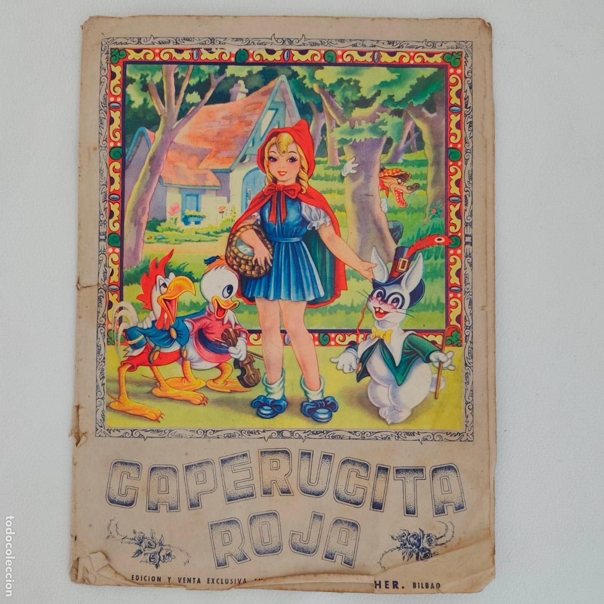 Coleccionismo &aacute;lbumes: &Aacute;lbum Caperucita Roja, Pulgarcito y La Cenicienta - Editorial Fher A&ntilde;o 1940 -