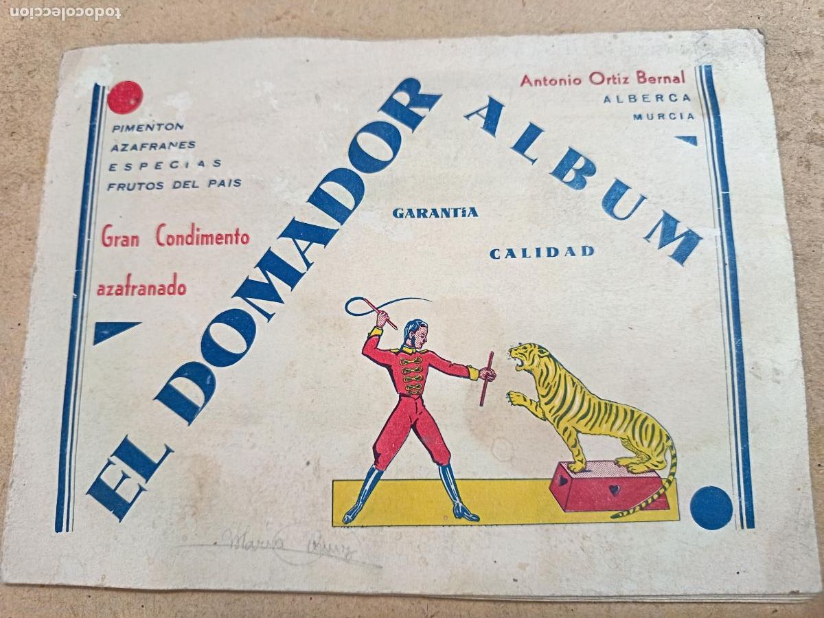 Coleccionismo &aacute;lbumes: ALBUM DE CROMOS EL DOMADOR. ANTONIO ORTIZ. ALBERCA. MURCIA. FALTA 1 CROMO ( N&ordm; 23 ).