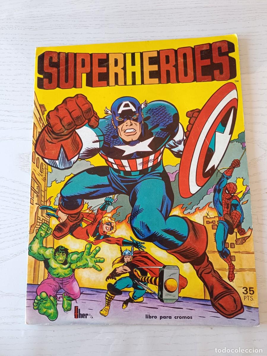 Coleccionismo &aacute;lbumes: SUPERHEROES FHER - ALBUM DE CROMOS - VER FOTOS