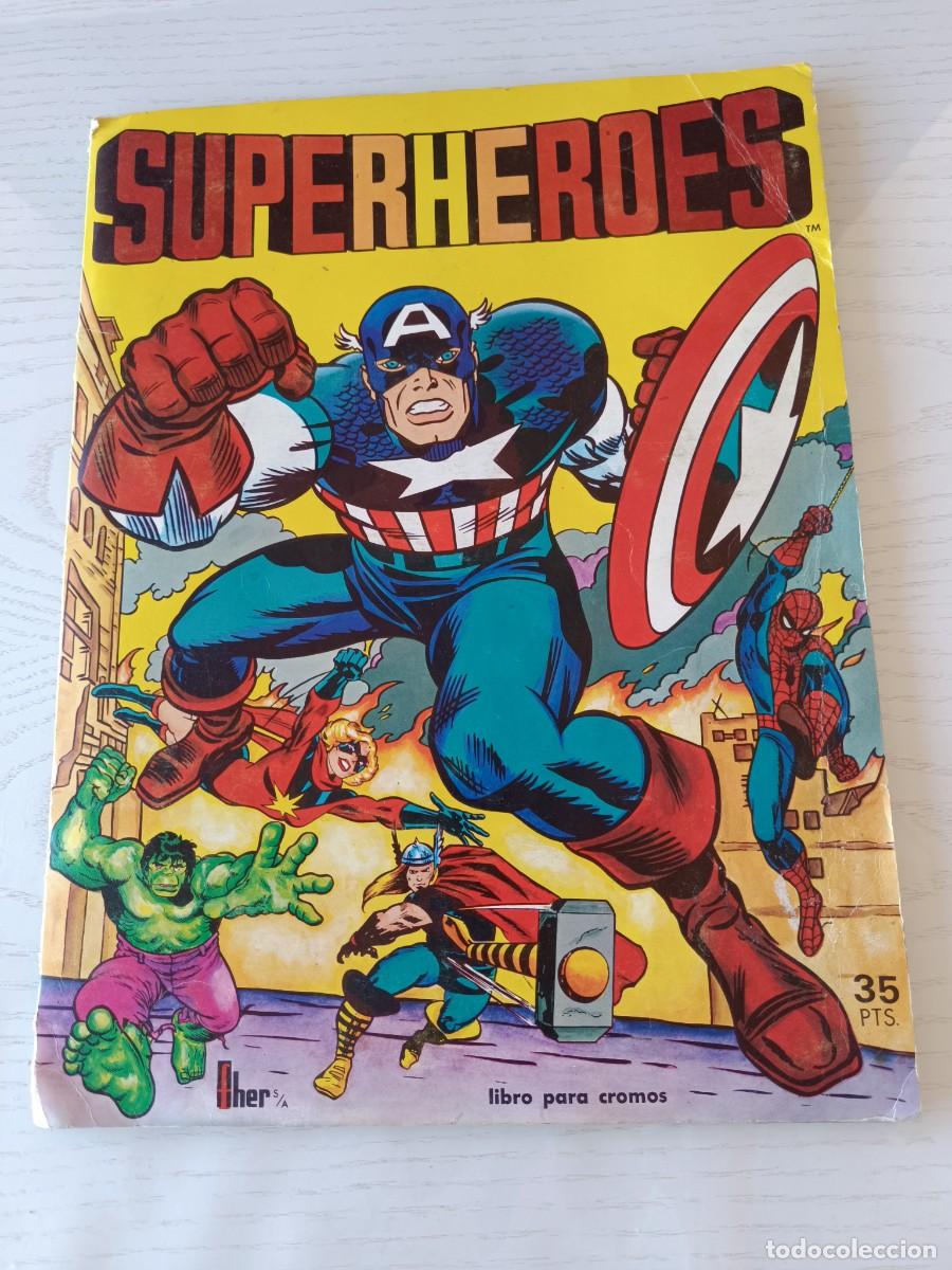 Coleccionismo &aacute;lbumes: SUPERHEROES FHER - ALBUM DE CROMOS - VER FOTOS