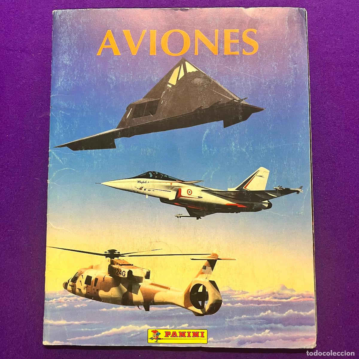 Colecionismo Cadernetas: ALBUM DE CROMOS. AVIONES. PANINI. INCOMPLETO.