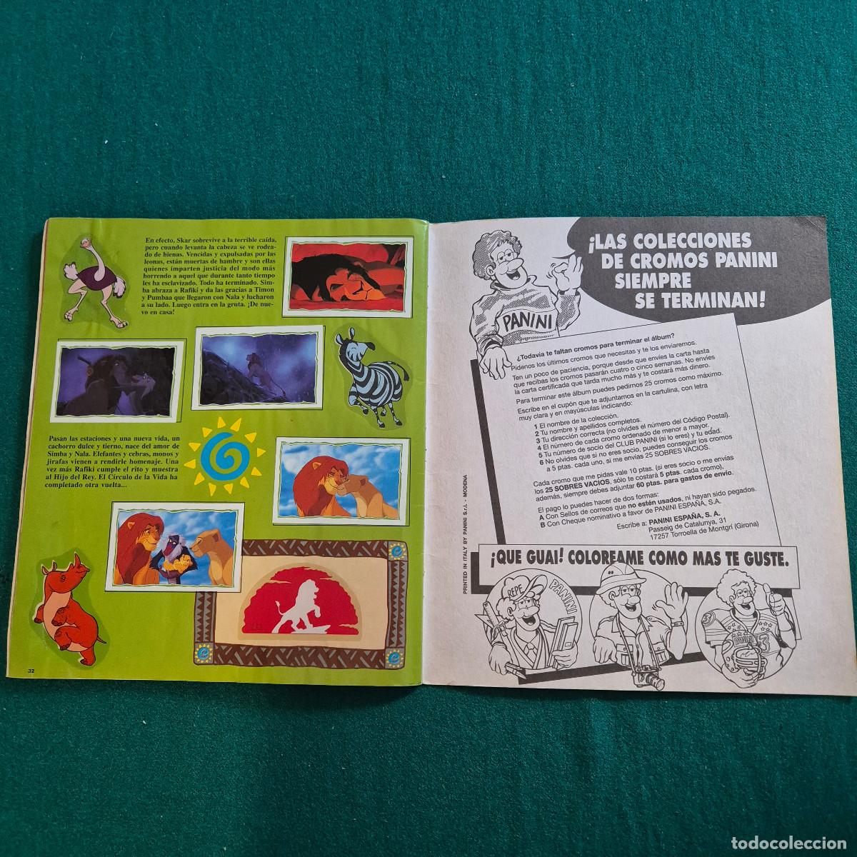 Coleccionismo &aacute;lbumes: EL REY LEON PANINI DISNEY - Foto 19