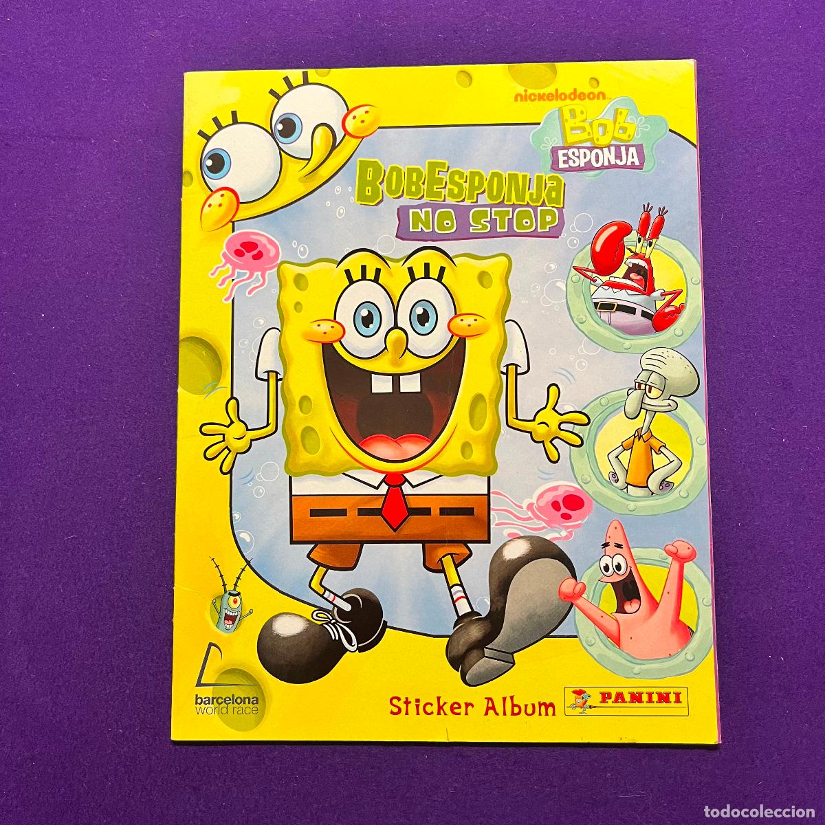 Colecionismo Cadernetas: ALBUM DE CROMOS. BOB ESPONJA. PANINI. INCOMPLETO.