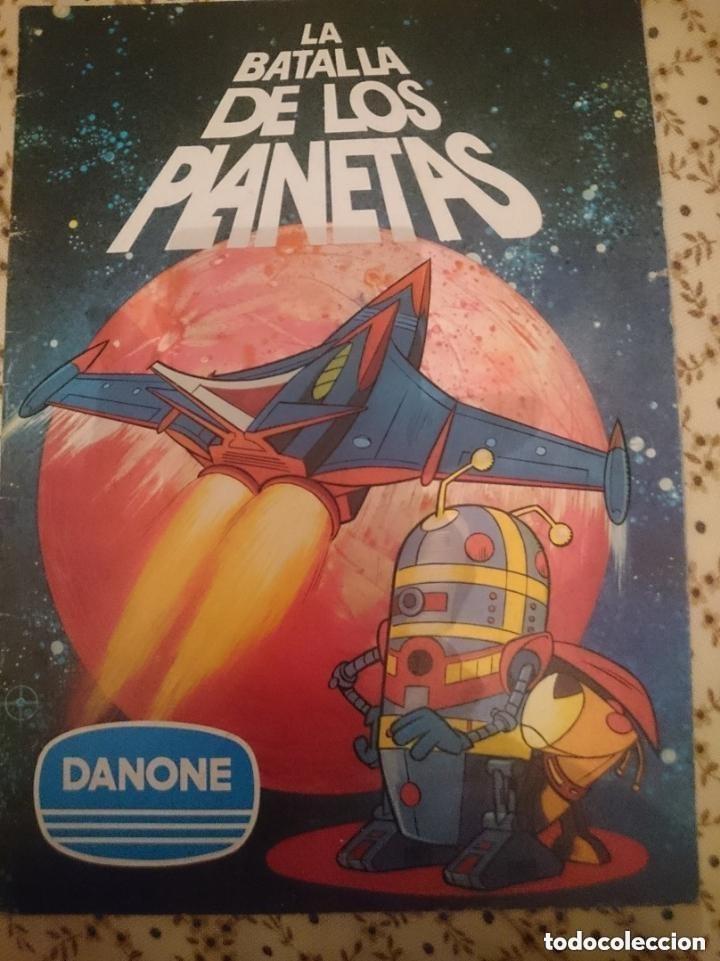 Coleccionismo &aacute;lbumes: ALBUM INCOMPLETO - LA BATALLA DE LOS PLANETAS -- DANONE - FALTAN SOLO 2 CROMOS