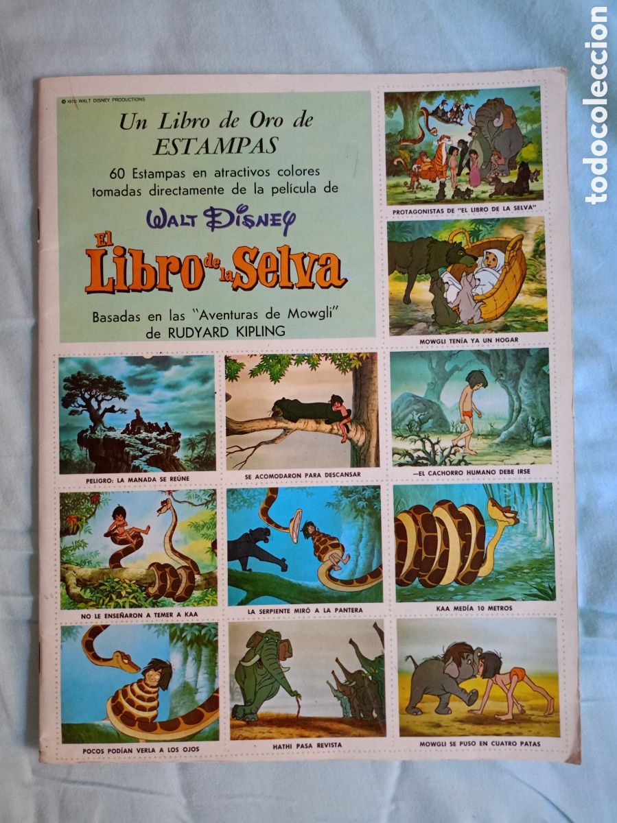 Collectable Incomplete Albums: Album incompleto El libro de la selva 1970 faltan 16 cromos