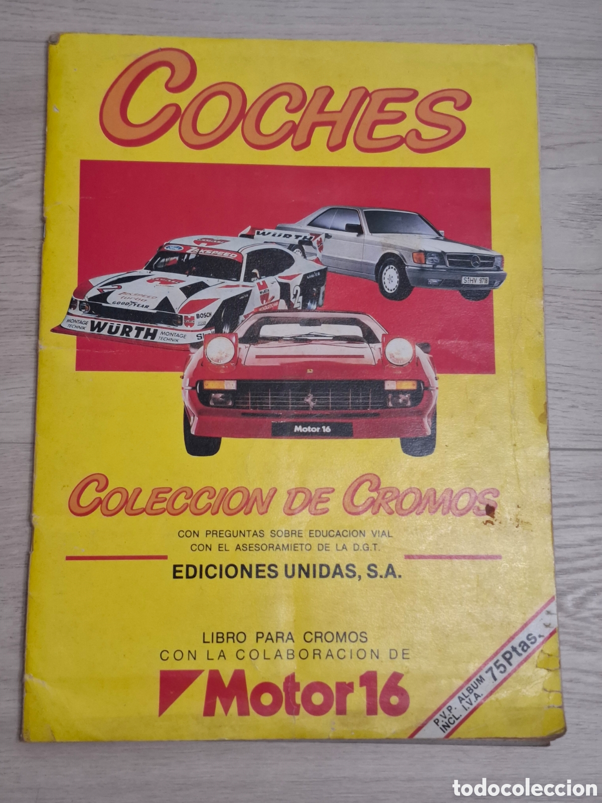 Collectionnisme Albums: Colecci&oacute;n de cromos Coches, Motor16, 1986, Ediciones Unidas, S.A. incompleto, faltan 11 cromos