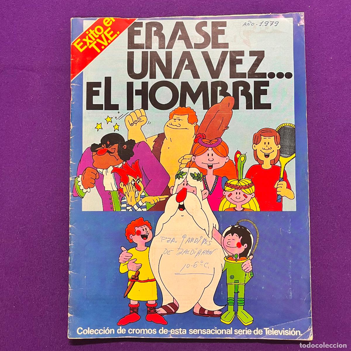 Colecionismo Cadernetas: ALBUM DE CROMOS. ERASE UNA VEZ EL HOMBRE. PACOSA DOS. INCOMPLETO.