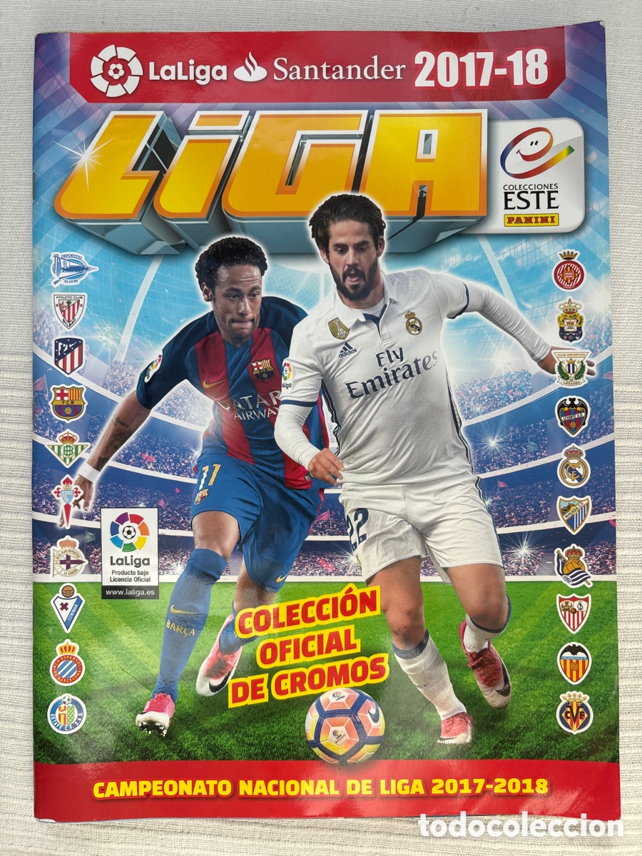 Colecionismo Cadernetas: &Aacute;lbum de f&uacute;tbol INCOMPLETO de la LIGA 2017-18