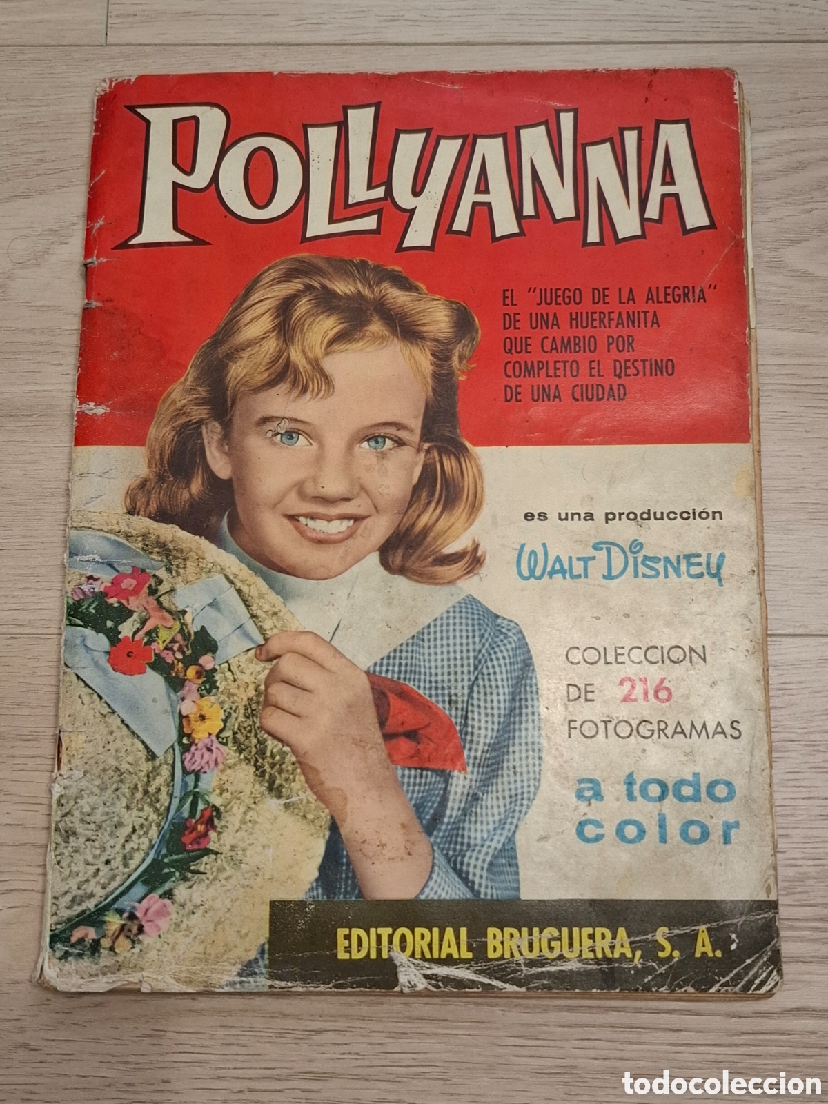 Collectable Incomplete Albums: Album Pollyanna, de Editorial Bruguera, en mal estado y con 60 cromos