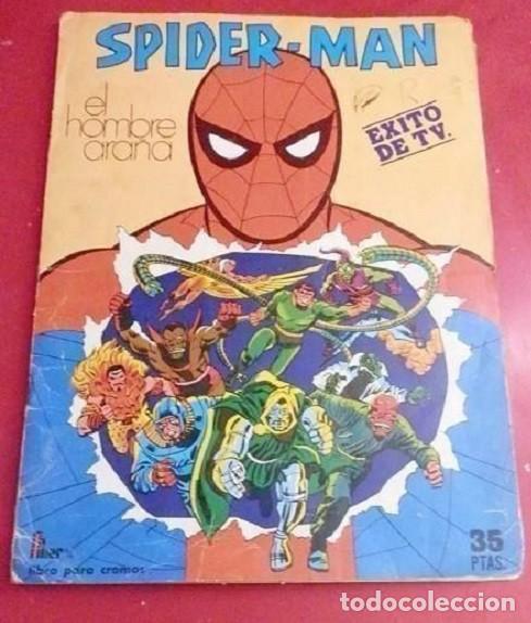 Coleccionismo &aacute;lbumes: album incompleto-spiderman el hombre ara&ntilde;a-editorial fher-le faltan 8 cromos