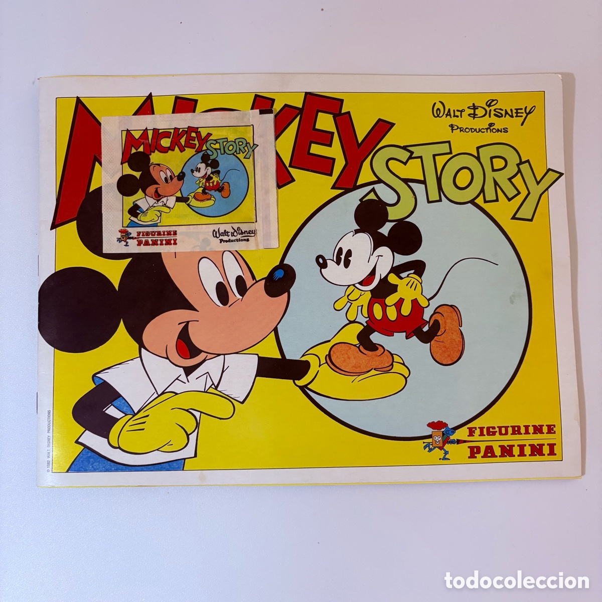 Coleccionismo &aacute;lbumes: &Aacute;lbum de cromos de 1982 Mickey Story de Panini walt disney con sobre vacio