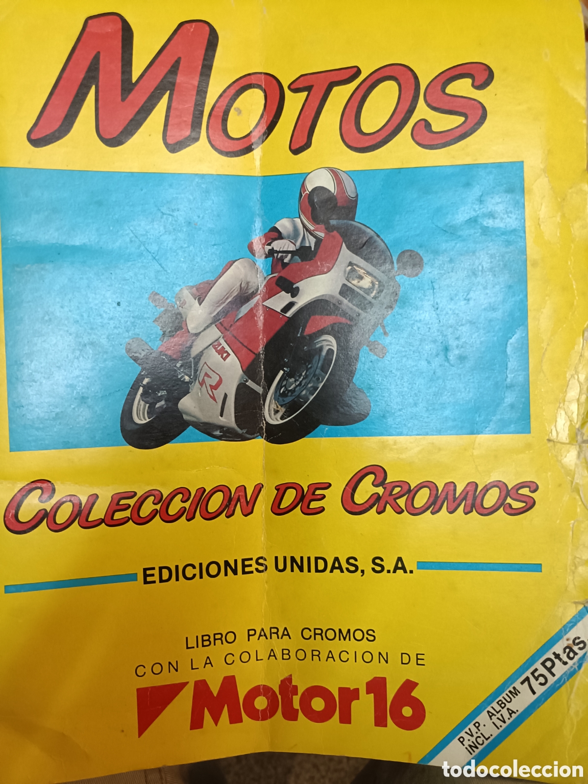 Coleccionismo &aacute;lbumes: &Aacute;lbum de cromos MOTOS ediciones Unidas motor 16