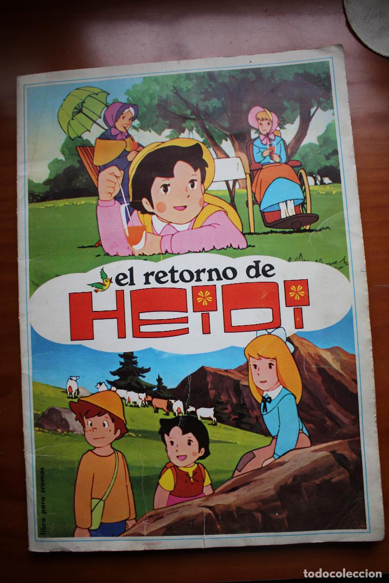 Colecionismo Cadernetas: Album de El retorno de Heidi de Fher. Le faltan unos 30 cromos. Ver fotos.