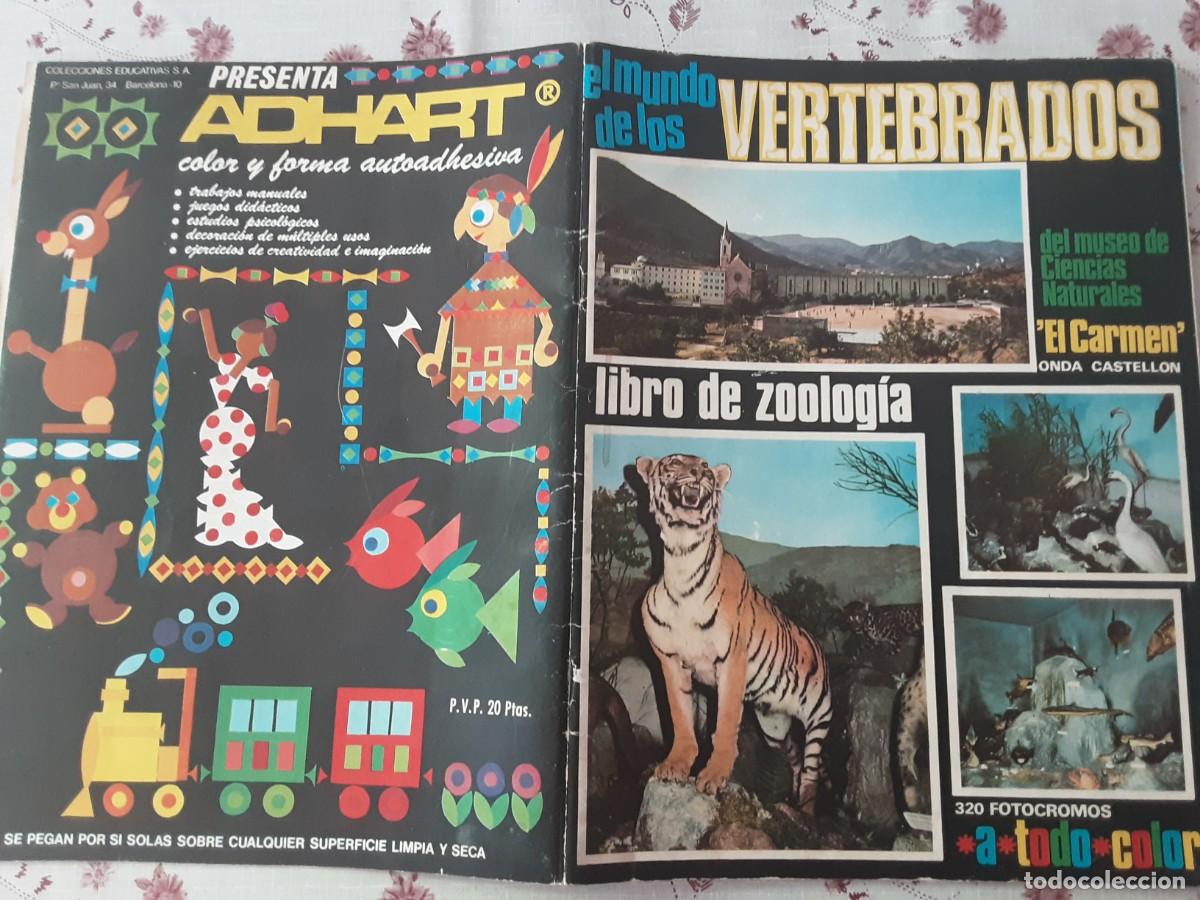 Coleccionismo &aacute;lbumes: &Aacute;lbum: El mundo de los vertebrados libro de Zoolog&iacute;a con 31 cromos